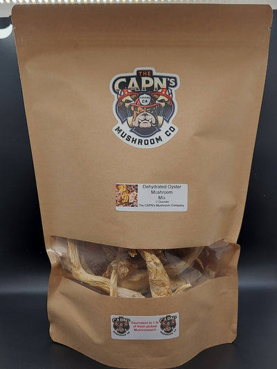 Freshly Harvested Dehydrated Mushrooms Packages - The CAPN's Mushroom Company