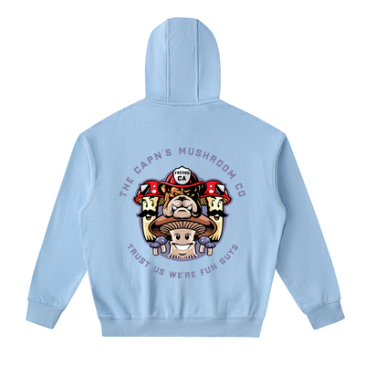 CAPN's Form Fitting Classic Bulldog/Fun Guy Zip Hoodie
