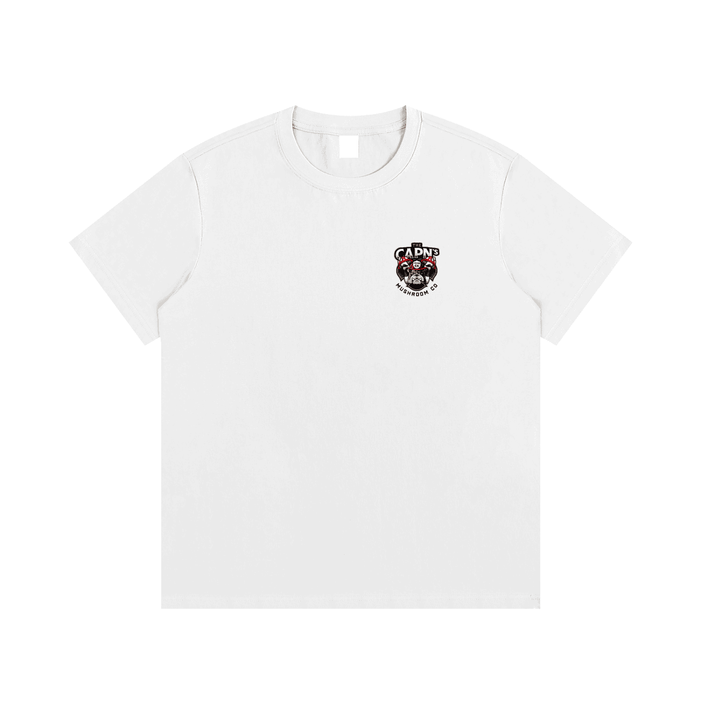 CAPN's Classic Bulldog/Fun Guy White T-Shirt