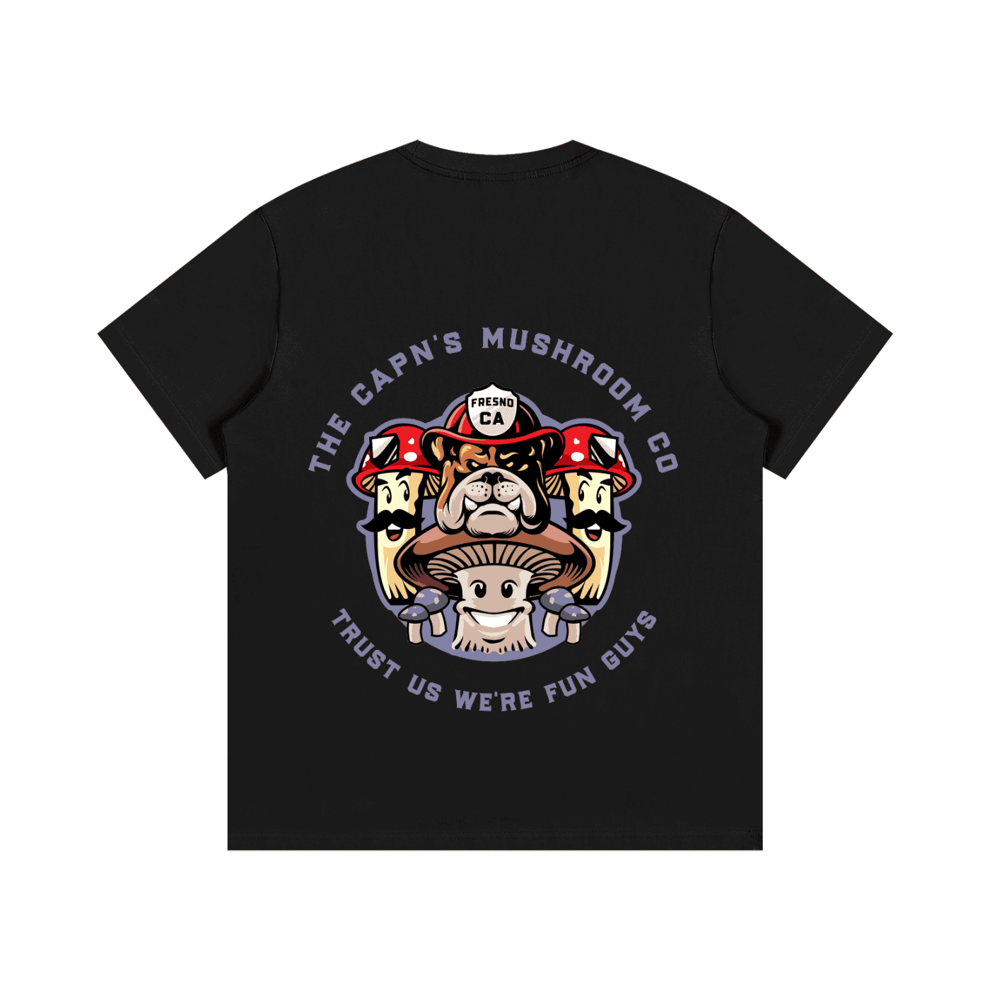 CAPN's Classic Bulldog/Fun Guy Black T-Shirt