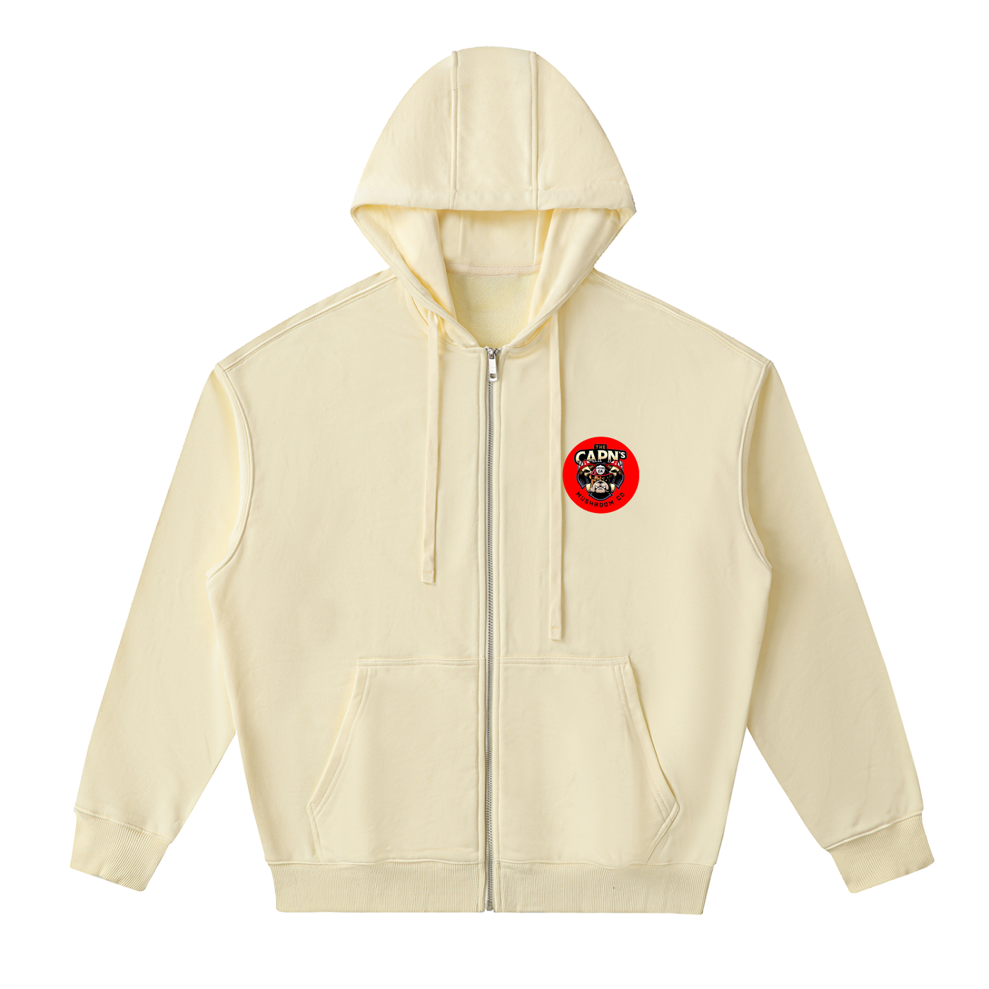 CAPN's Form Fitting Classic Bulldog/Fun Guy Zip Hoodie