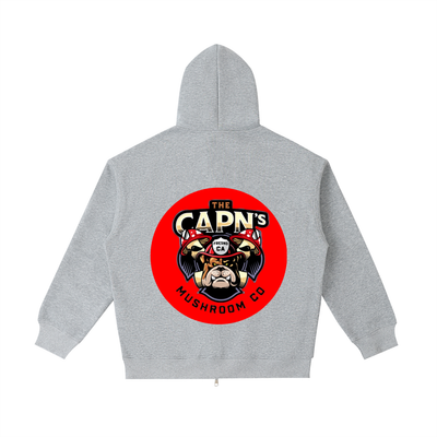 CAPN's Loose Fit Classic Bulldog Zip Hoodie-