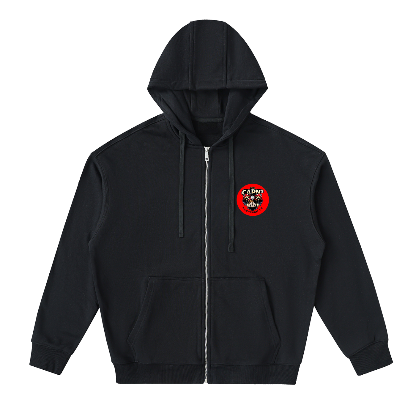 CAPN's Form Fitting Classic Bulldog/Fun Guy Zip Hoodie