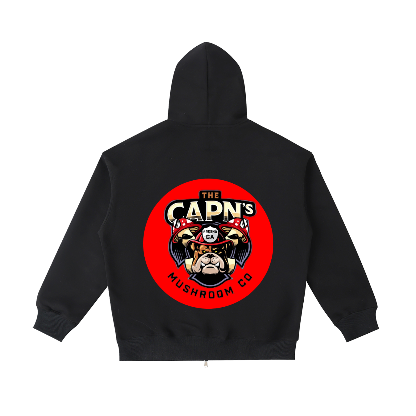 CAPN's Loose Fit Classic Bulldog Zip Hoodie-