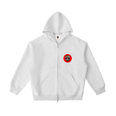 CAPN's Loose Fit Classic Bulldog Zip Hoodie-