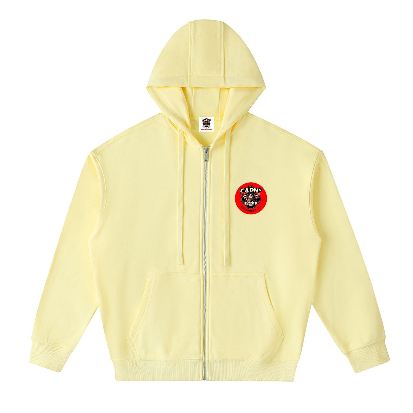 CAPN's Form Fitting Classic Bulldog/Fun Guy Zip Hoodie