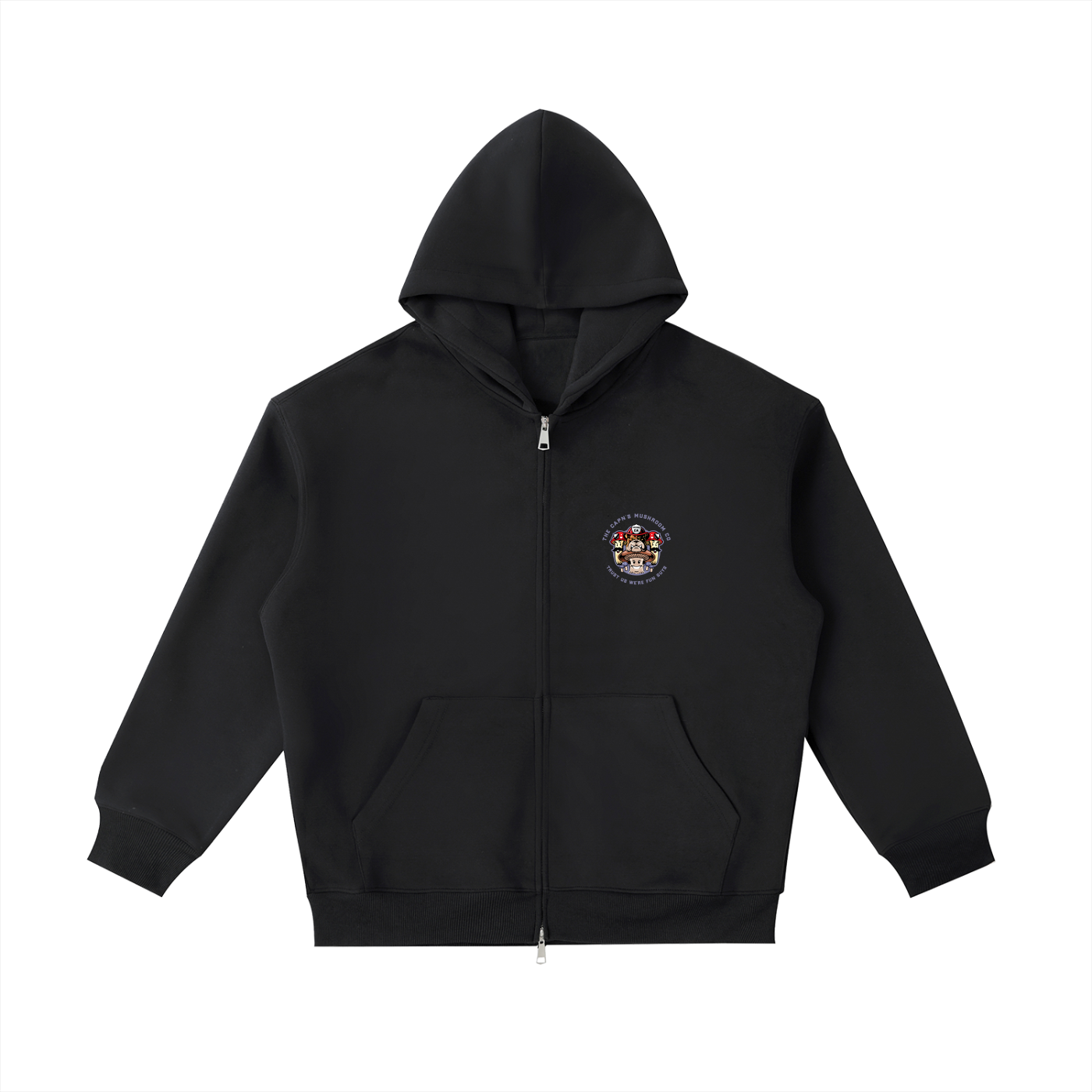 CAPN's Loose Fit Fun Guy/Classic Bulldog Zip Hoodie