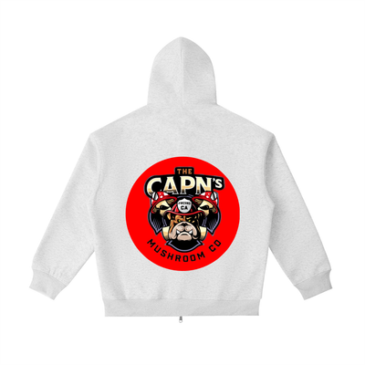 CAPN's Loose Fit Classic Bulldog Zip Hoodie-