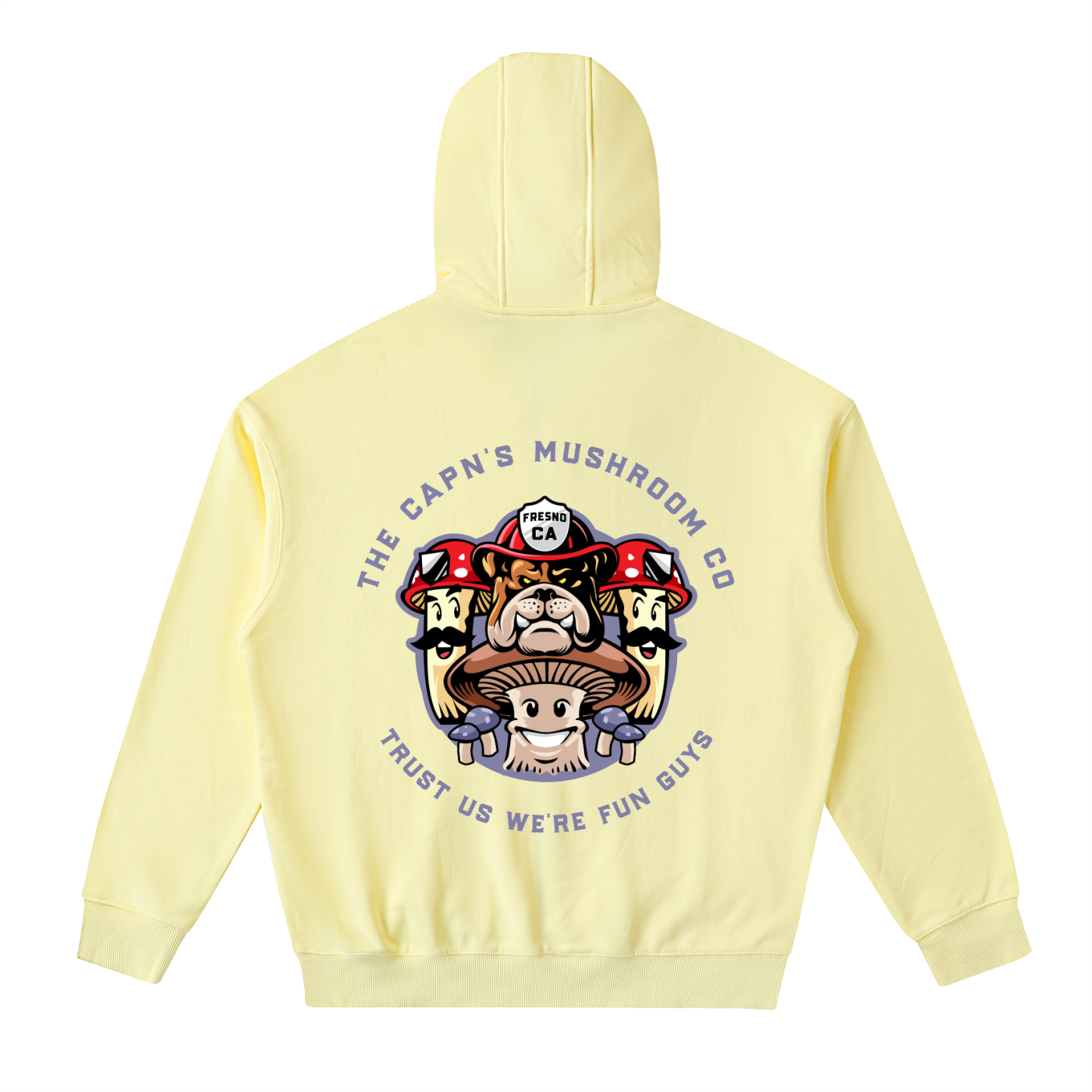 CAPN's Form Fitting Classic Bulldog/Fun Guy Zip Hoodie