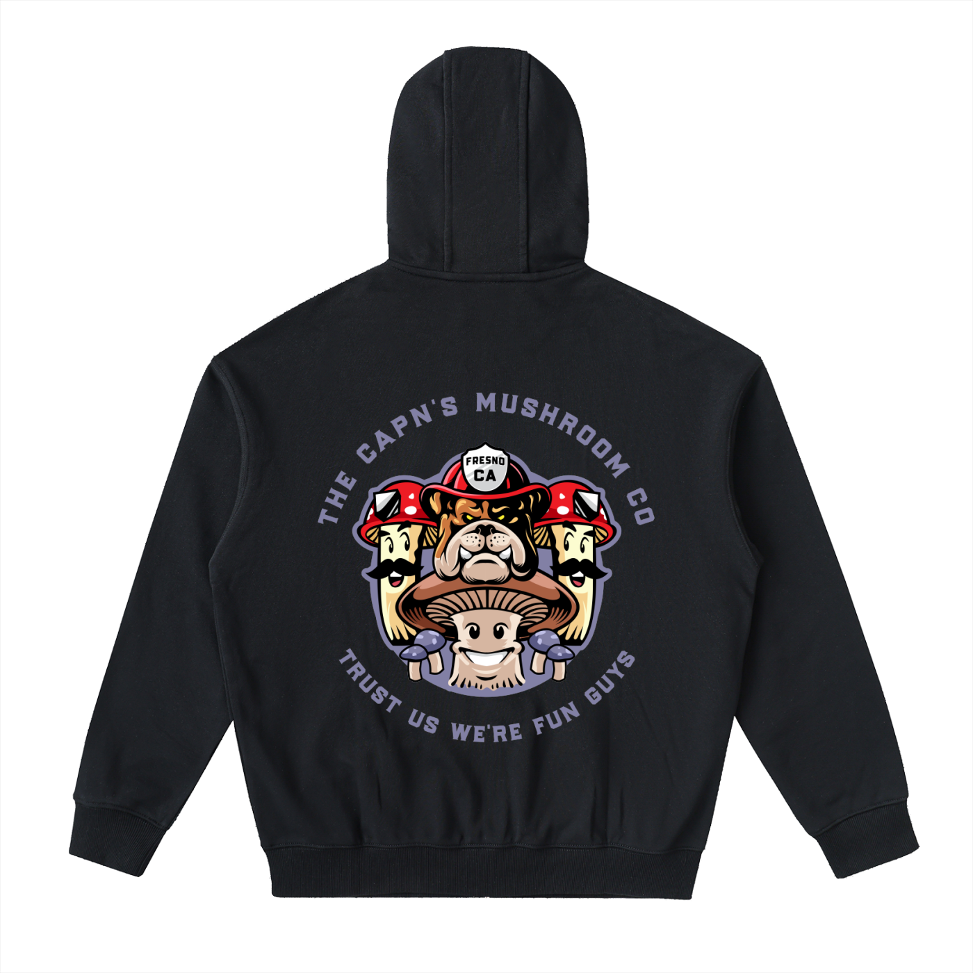 CAPN's Form Fitting Classic Bulldog/Fun Guy Zip Hoodie