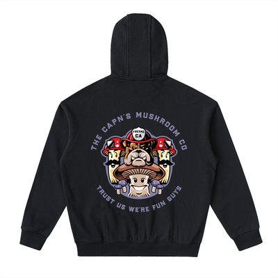 CAPN's Form Fitting Classic Bulldog/Fun Guy Zip Hoodie