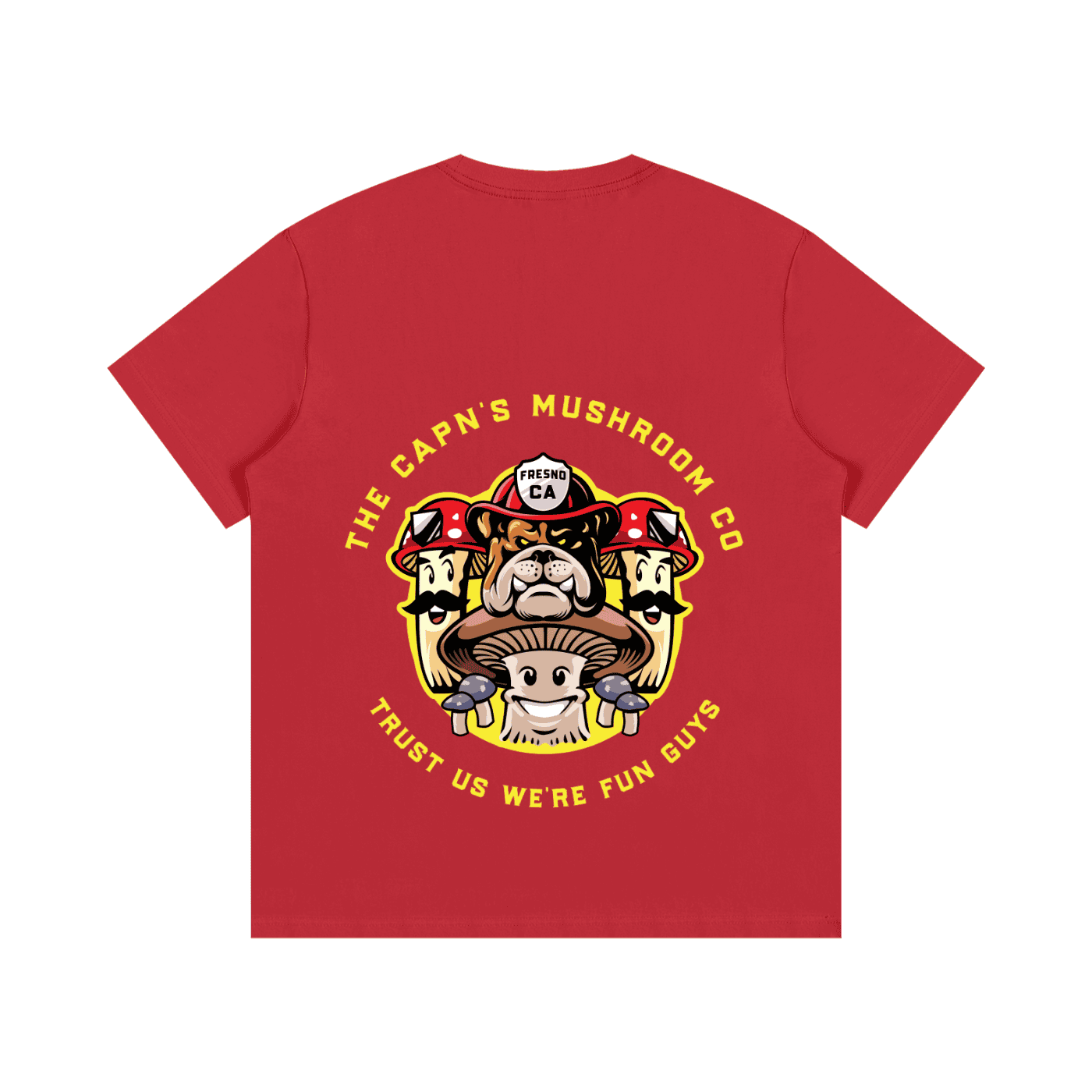 CAPN's Classic Bulldog/Fun Guy Red T-Shirt