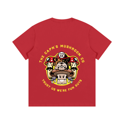 CAPN's Classic Bulldog/Fun Guy Red T-Shirt