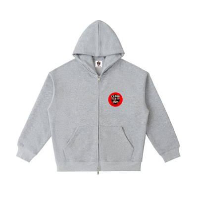 CAPN's Loose Fit Classic Bulldog Zip Hoodie-
