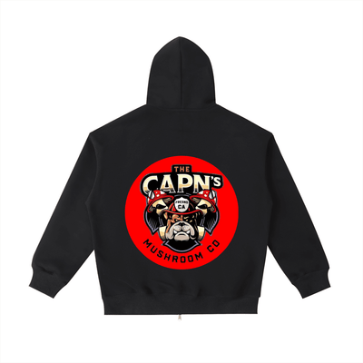 CAPN's Loose Fit Fun Guy/Classic Bulldog Zip Hoodie