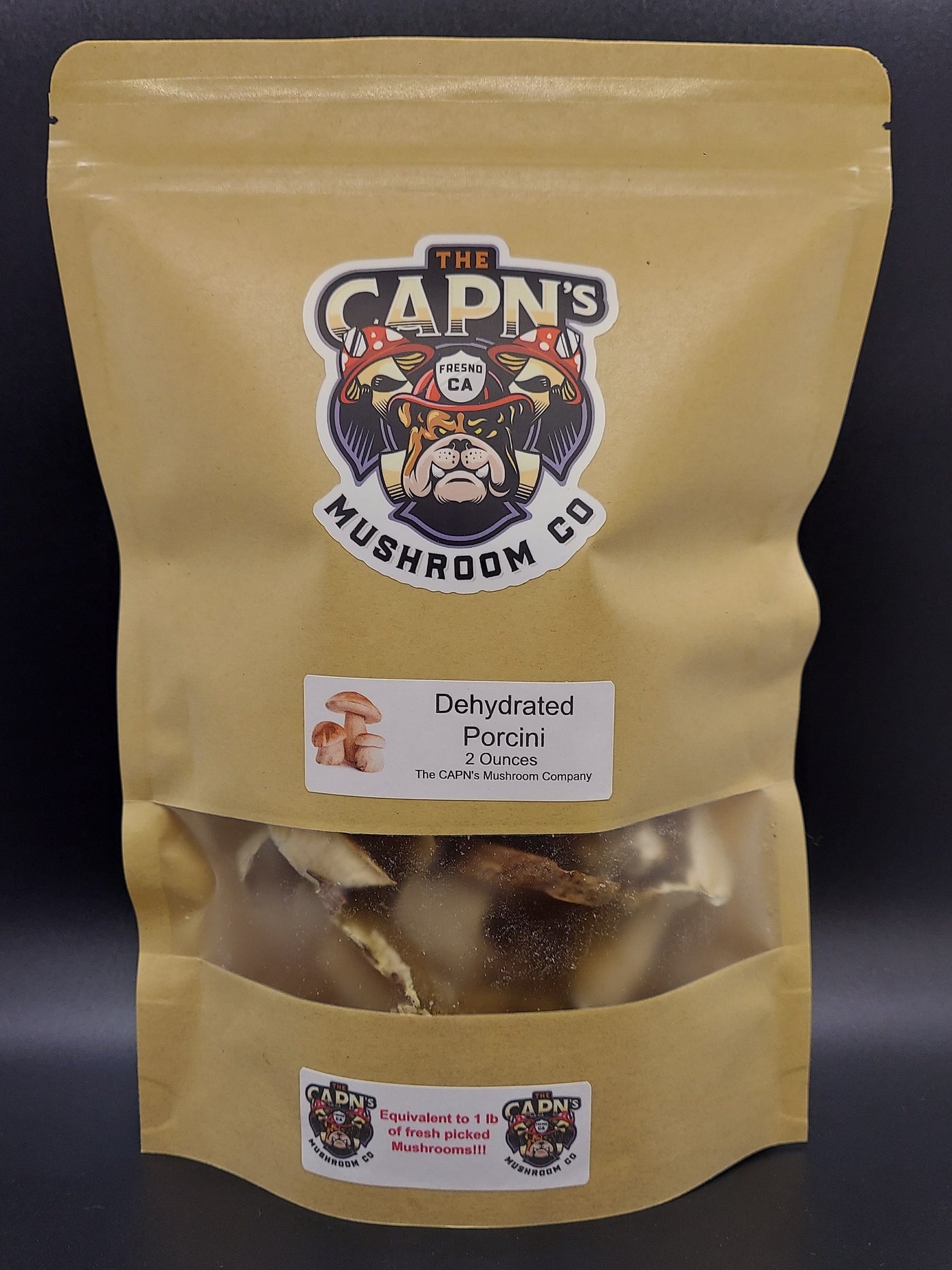 Fresh Dehydrated Mushrooms Packages - The CAPN's Mushroom Company
