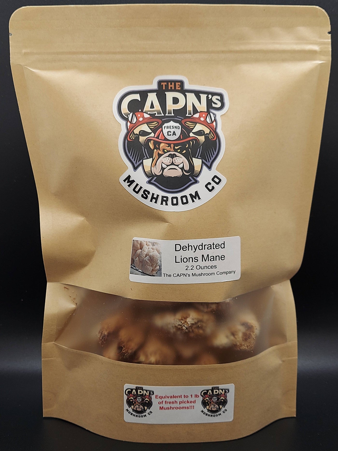 Freshly Harvested Dehydrated Mushrooms Packages - The CAPN's Mushroom Company
